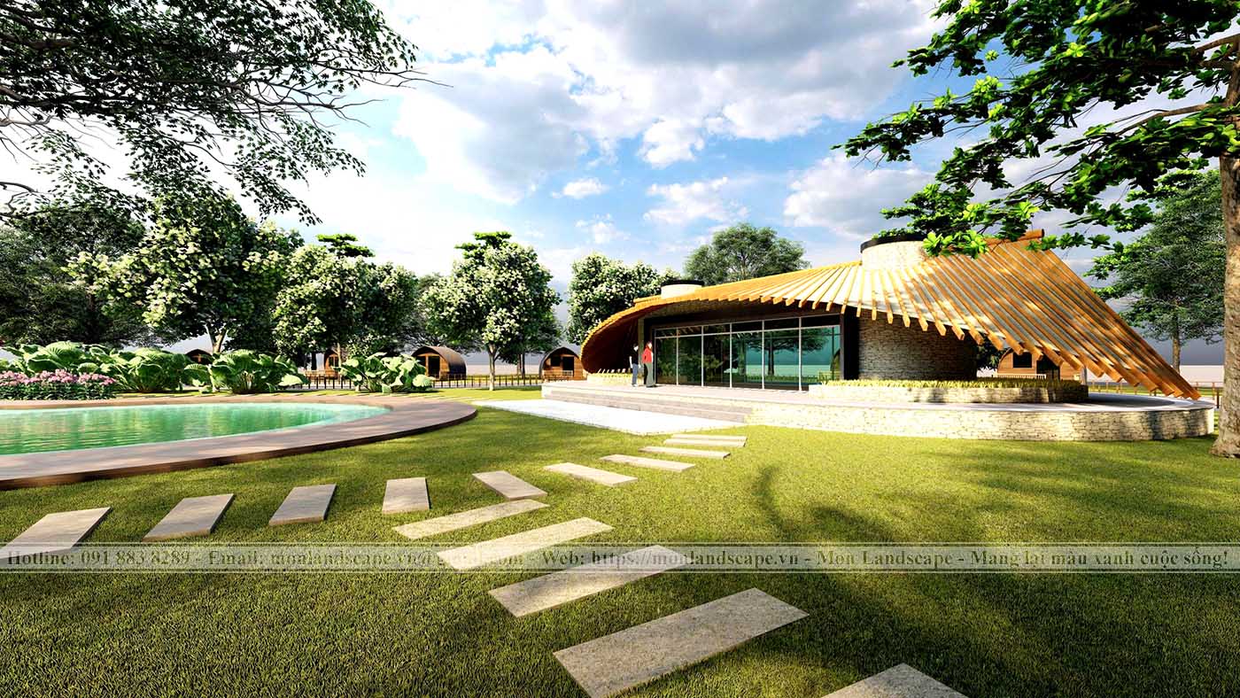 Phương án thiết kế concept 3D dự án resort nghỉ dưỡng thành phố Ninh Bình Phương án thiết kế concept 3D dự án resort nghỉ dưỡng thành phố Ninh Bình