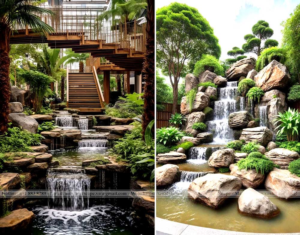 Ý nghĩa suối nhân tạo trong sân vườn Ý nghĩa suối nhân tạo trong sân vườn
