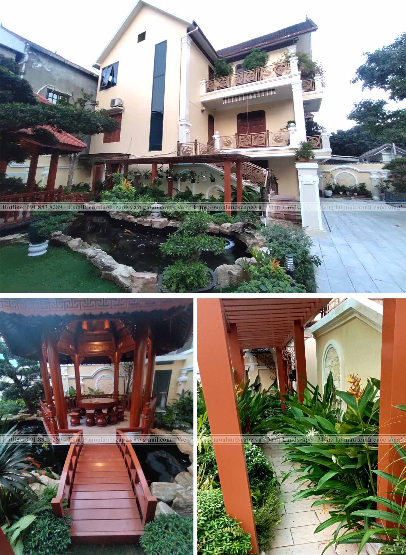 Thi công hoàn thiện sân vườn