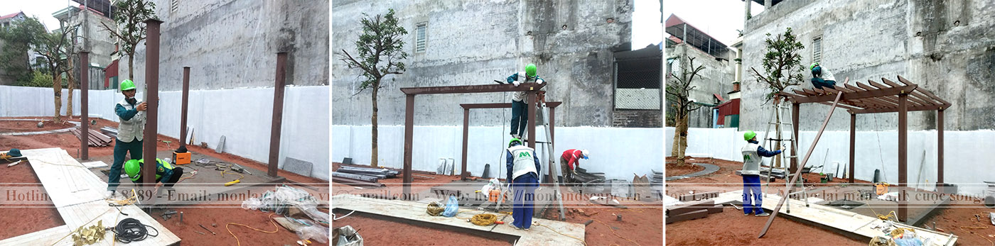 Hạng mục chòi, tiểu cảnh, hồ cá Koi trong thi công sân vườn.