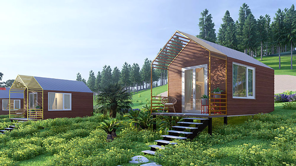Mẫu bungalow chân đồi, thiết kế hiện đại sang trọng