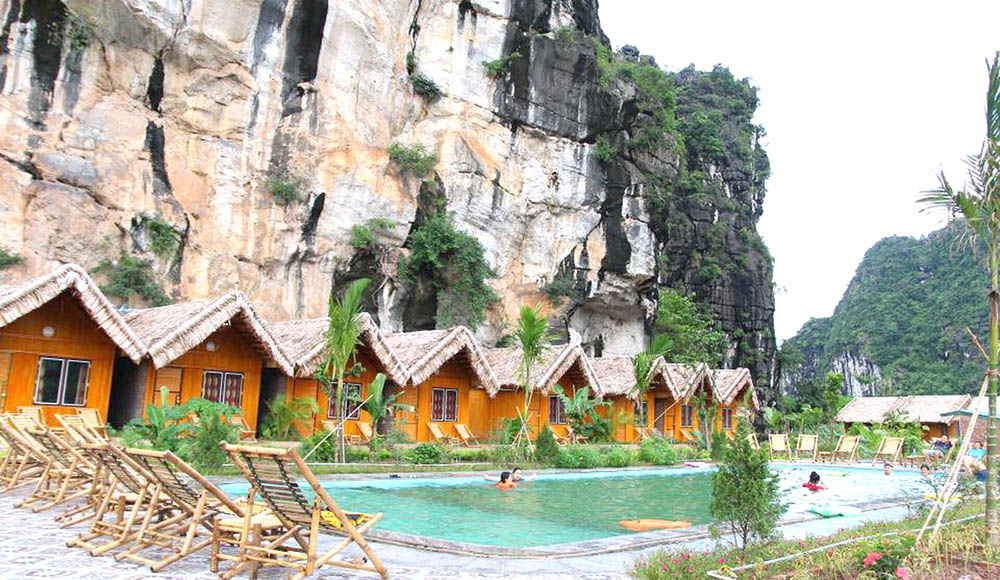 Bungalow với thiết kế đơn giản, thân thiện với môi trường
